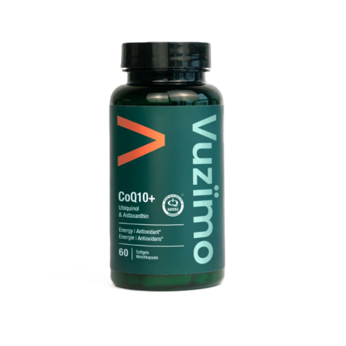 60 softgels Vitalized/Vuzïmo CoQ10+ Ubiquinol & Astaxanthin