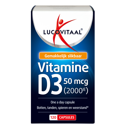 120 capsules Lucovitaal Vitamine D3 50 mcg