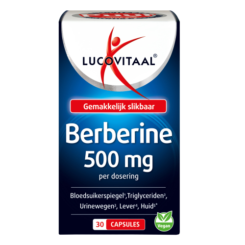 30 capsules Lucovitaal Berberine 500 mg