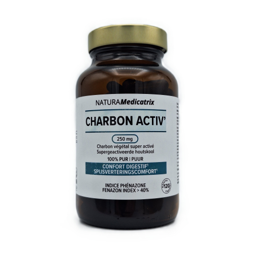 120 capsules NaturaMedicatrix Charbon Activ / Actieve Houtskool