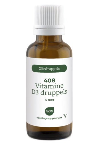 25 ml AOV 408 Vitamine D3 Druppels 10 mcg