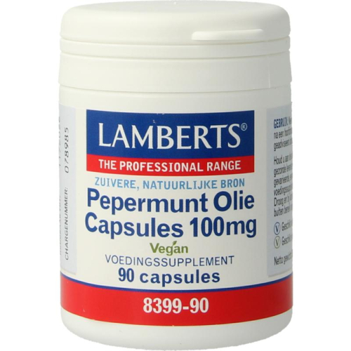 90 capsules Lamberts Pepermunt Olie Capsules 100 mg