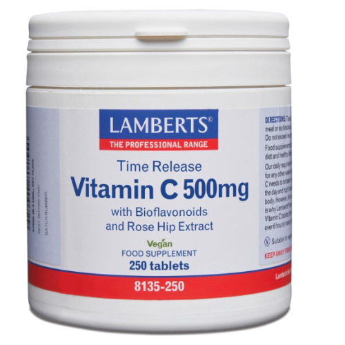 250 tabletten Lamberts Vitamin C 500 mg Time Release with Bioflavonoids 