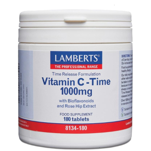 180 tabletten Lamberts Vitamin C 1000 mg Time Release with Bioflavonoids