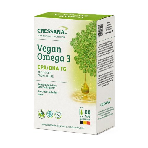60 capsules Cressana Vegan Omega 3 EPA/DHA TG
