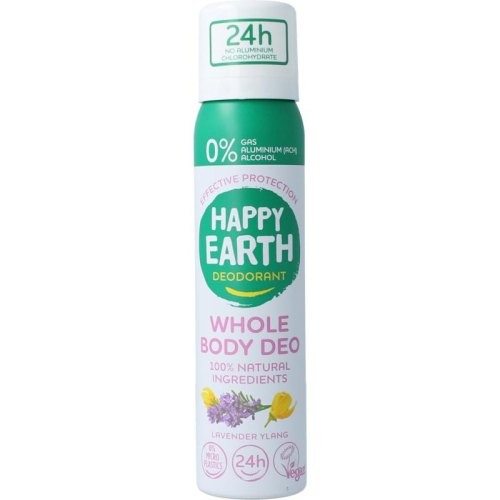 100 Ml Happy Earth Deodorant Bodyspray Lavendel Ylang