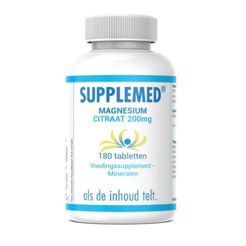 180 tabletten Supplemed Magnesiumcitraat 200 mg