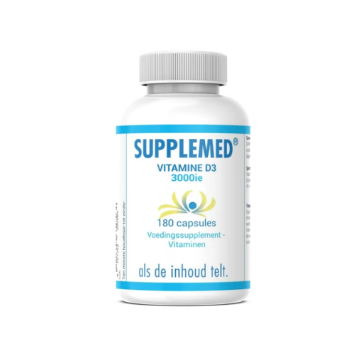 180 capsules Supplemed Vitamine D3 3000 IE