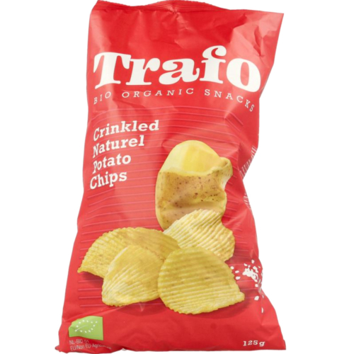 125 gram Trafo Ribbelchips Paprika Biologisch