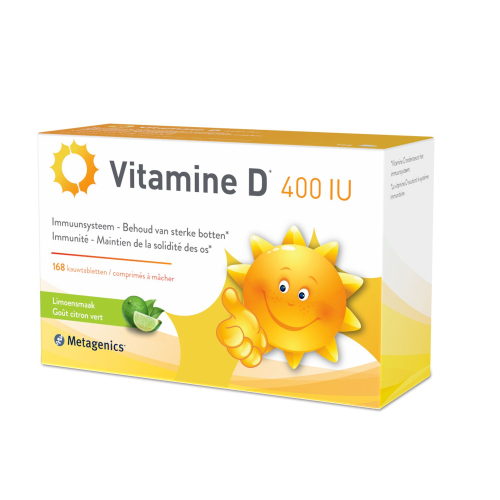 168 kauwtabletten Metagenics Vitamine D 400 IU