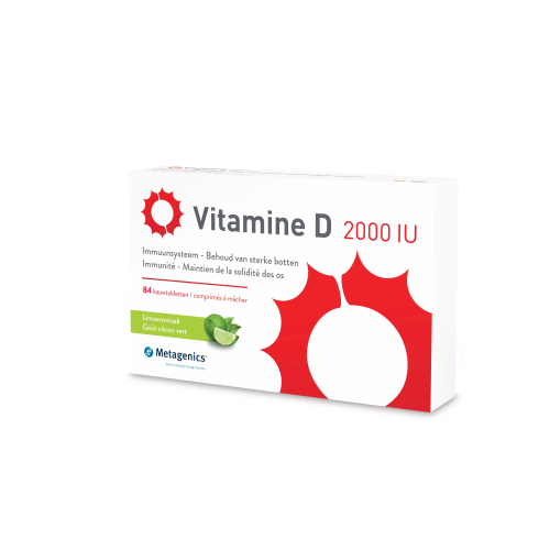 84 kauwtabletten Metagenics Vitamine D 2000 IU