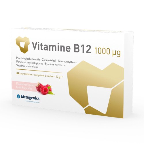 84 kauwtabletten Metagenics Vitamine B12 1000 mcg