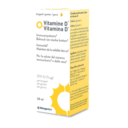30 ml Metagenics Vitamine D Druppels 200 IU / 5 mcg