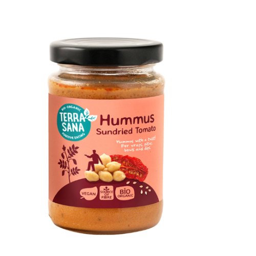 190 gram Terrasana Hummus Spread Met Zongedroogde Tomaten Biologisch