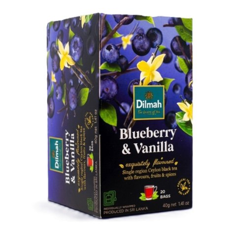 20 zakjes Dilmah Blueberry & Vanilla