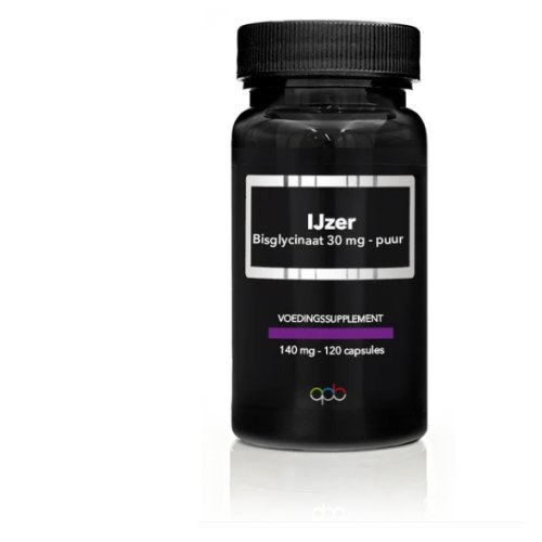 120 capsules APB Holland IJzer Bisglycinaat Puur 30 mg