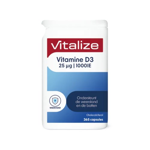 Vitalize Vitamine D3 Basis 25 mcg 365 Kapseln
