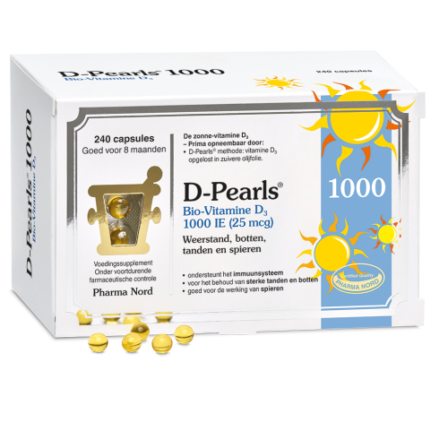 240 capsules Pharma Nord Bio-Vitamine D3 1000 D-Pearls 25 mcg