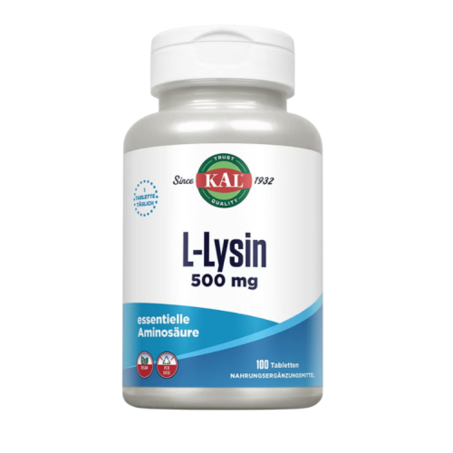 100 tabletten KAL L-Lysine 500 mg
