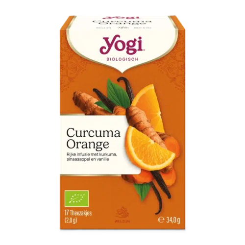 17 zakjes Yogi Tea Curcuma Orange Biologisch
