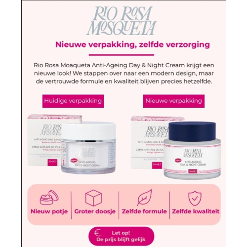 Rio Rosa Mosqueta Anti-Aging Dag & Nachtcreme 50 Ml