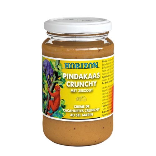 650 gram Horizon Pindakaas Crunchy Biologisch