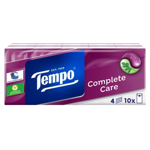 10 verpakkingen Tempo Zakdoekjes Complete Care