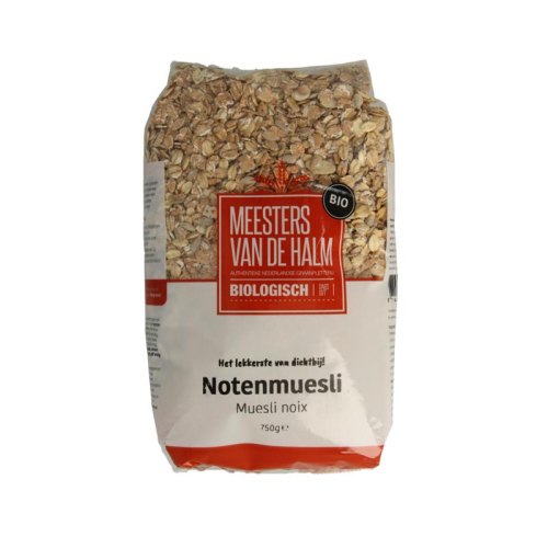 750 gram Meesters van de Halm Notenmuesli Biologisch