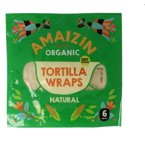 6 stuks Amaizin Tortilla Wraps Biologisch