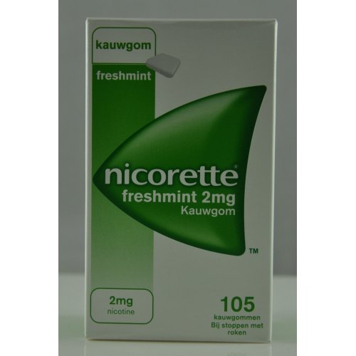 Nicorette Kauwgom 2mg Freshmint 105 Stücke