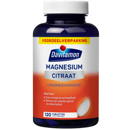 120 tabletten Davitamon Magnesium Citraat + Magnesiumoxide