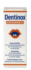 Dentinox Dentinox Suikervrij 9 Ml