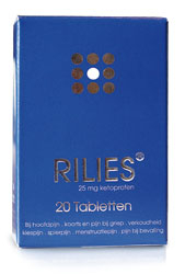 Rilies Ketoprofen 25mg 16 tabletten
