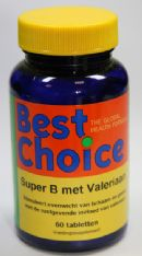 60 tabletten Best Choice Super B [plusteken] Valeriaan