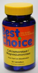 60 tabletten Best Choice Calcium Magnesium Orotaat