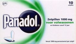 Panadol Zetpillen 1000mg 10 suppository