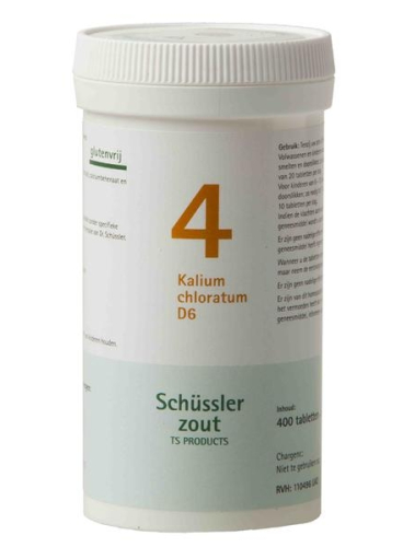 400 tabletten Pfluger Kalium Chloratum D6 Schussler 4
