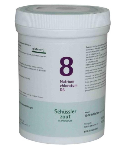 1000 tabletten Pfluger Natrium Chloratum D6 Schussler 8