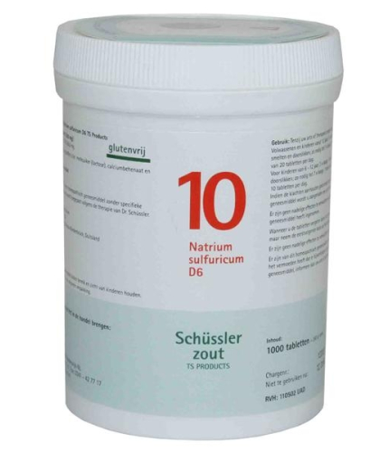 1000 tabletten Pfluger Natrium Sulfuricum D6 Schussler 10