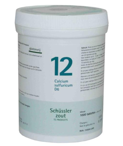 1000 tabletten Pfluger Calcium Sulfuricum D6 Schussler 12