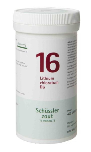 400 tabletten Pfluger Lithium Chloratum D6 Schussler 16