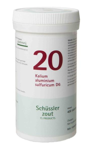 400 tabletten Pfluger Kalium Aluminium Sulfuricum D6 Schussler 20