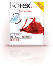 12 stuks Kotex Maandverband Ultradun Met Vleugels