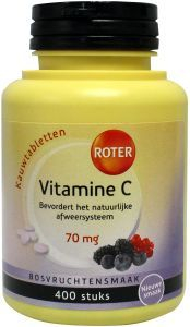 400 tabletten Roter Vitamine C 70mg Bosvruchtensmaak