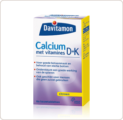 Davitamon Calcium D+K Citroen 60 chewable tablets