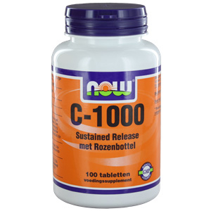 NOW C-1000 Sustained Release met Rozenbottel 100 tablets