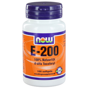 NOW Vitamine E-200 d-alpha Tocopheryl 100 softgels