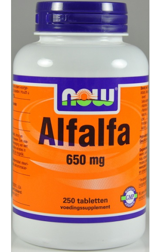 NOW Alfalfa 650mg 250 Tabletten