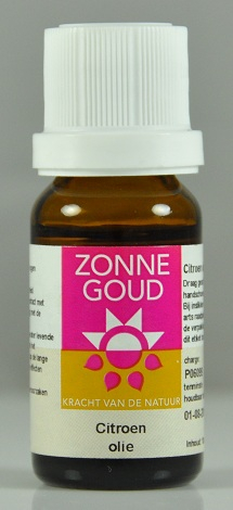 10 Ml Zonnegoud Citroen Etherische Olie