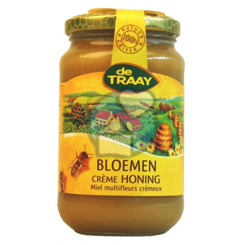 De Traay Bloemenhoning Crème 350 Gramm